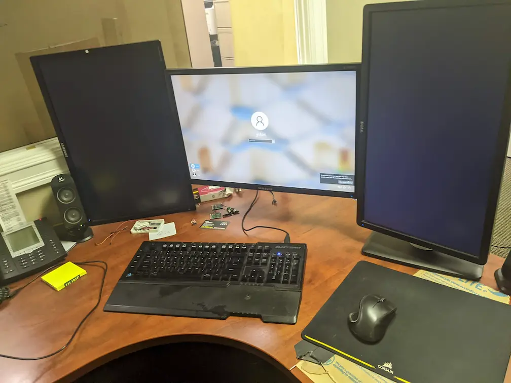 Desk where I worked over the summer